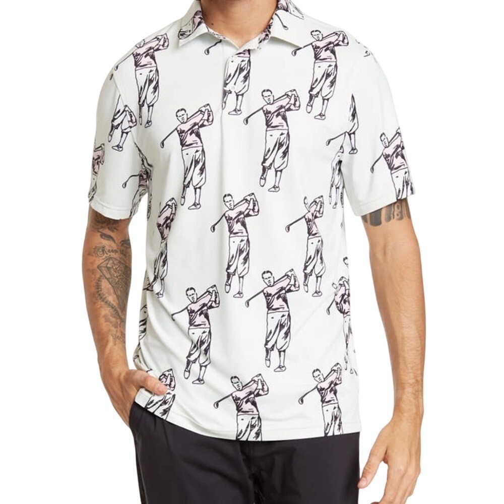 Sosik Men's Polo Shirt Golf Graphic Casual Short Sleeve XL
